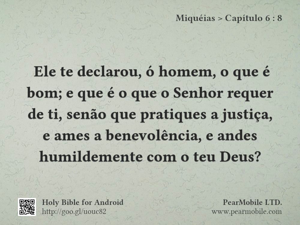 Miquéias, Capítulo 6:8